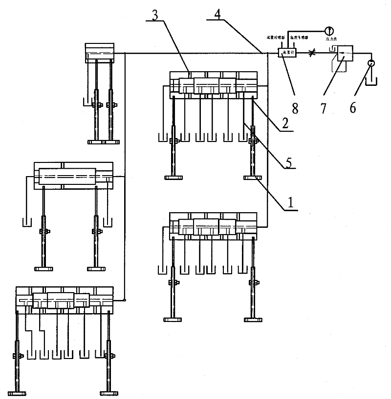 Test method and special tooling for static lubrication flow distribution of fixed shaft gearbox shaft