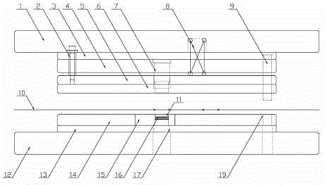 A high-precision anti-jump waste stamping die