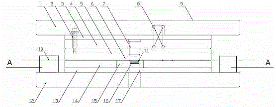 A high-precision anti-jump waste stamping die