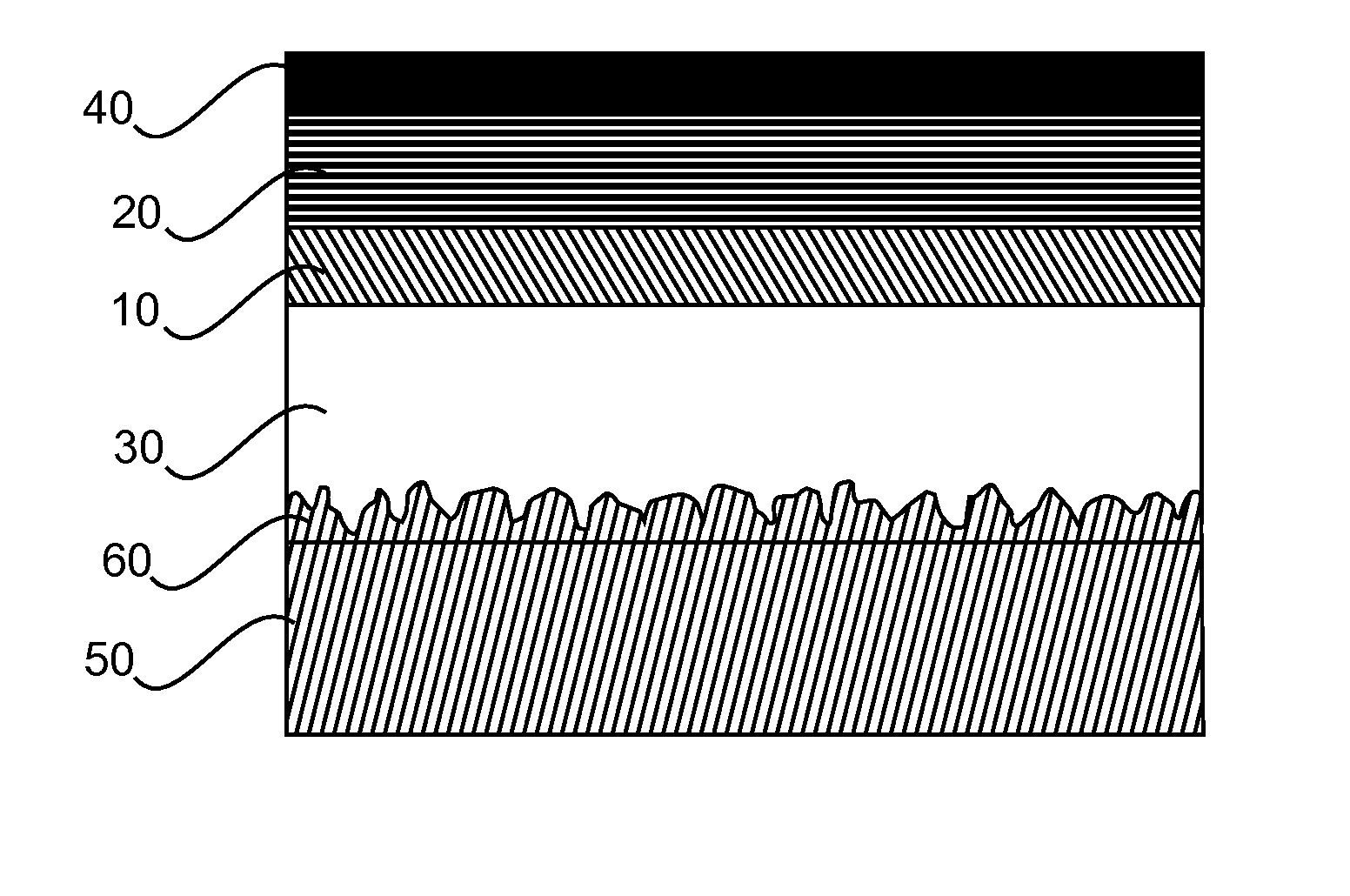 Light emitting device with improved internal out-coupling and method of providing the same