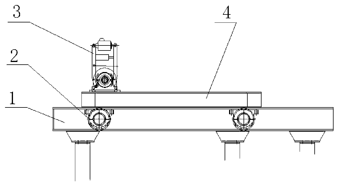 Manual operation vehicle-mounted iron ladle uncovering mechanism device