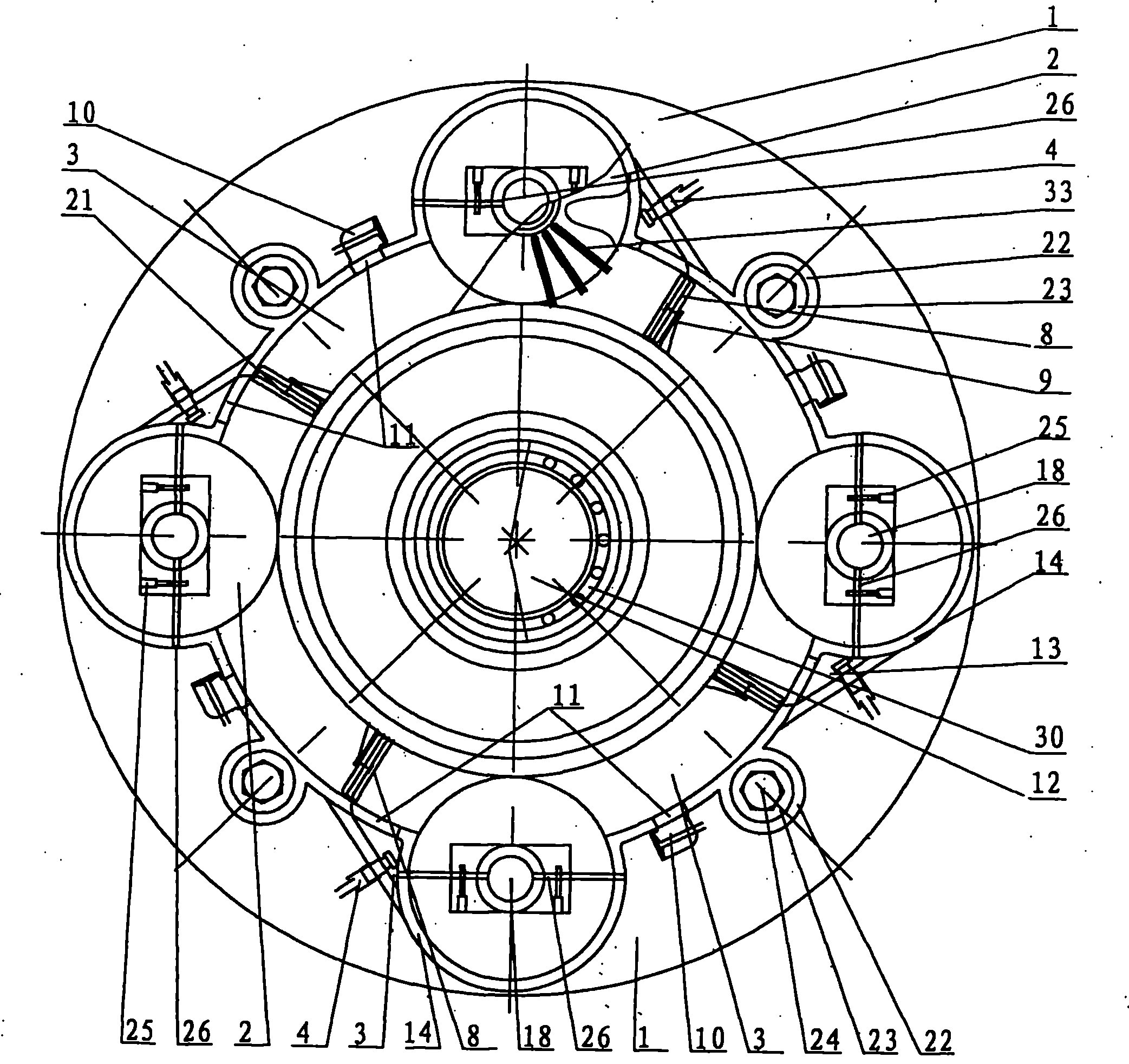 Annular cylinder cock internal combustion engine