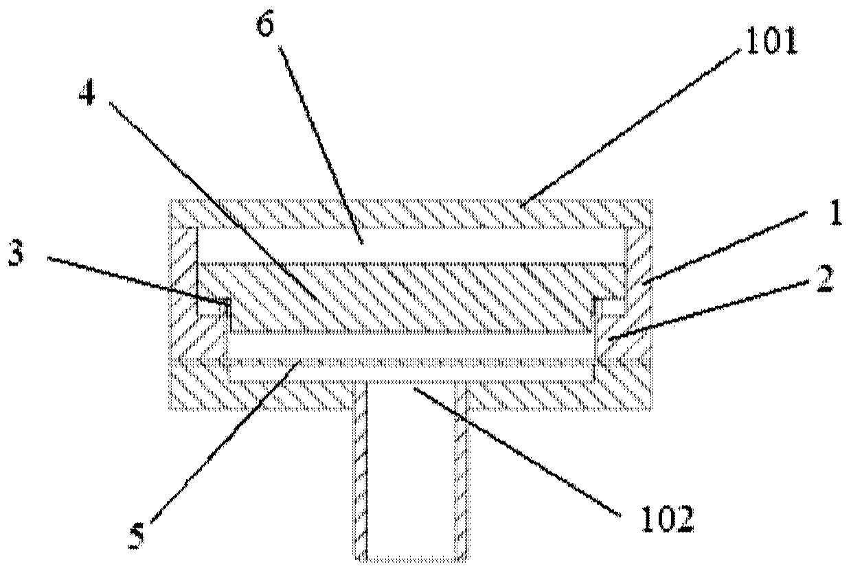 Annular support structure and ceramic capacitive pressure sensor using same