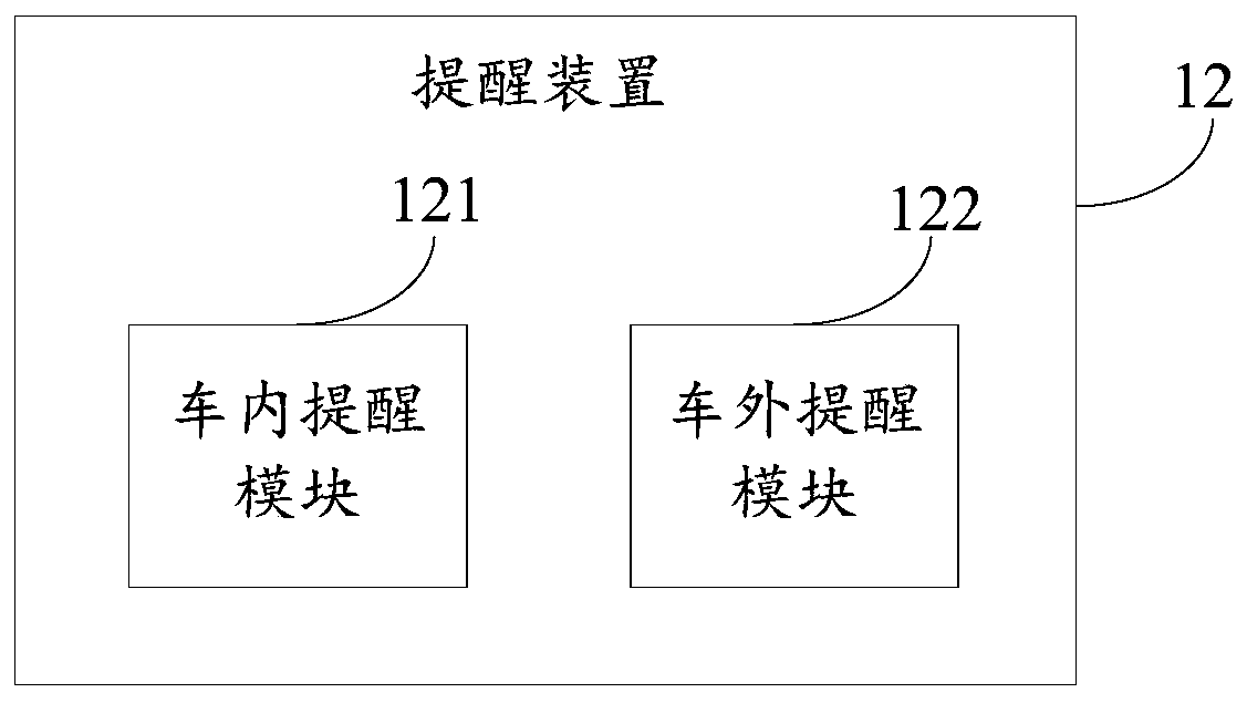 Vehicle door opening reminder system and method