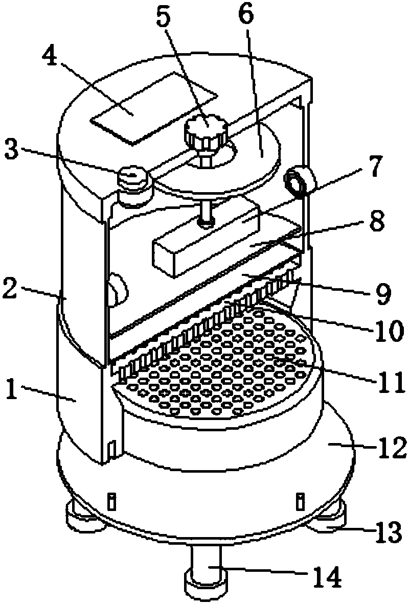 High school physics line magnetic force simulation device