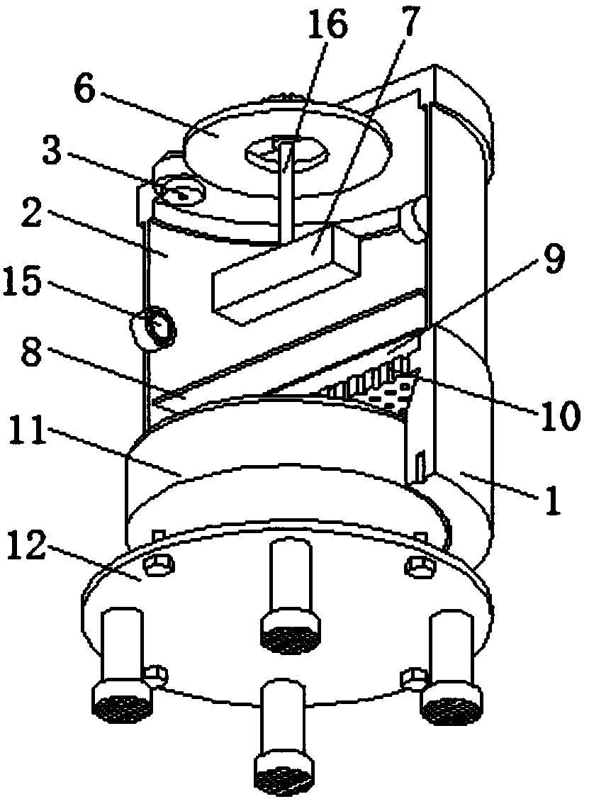 High school physics line magnetic force simulation device