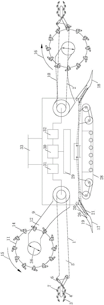 Continuous rotating and vibrating cutting equipment realizing pregrooving and used for hard rock ore body and construction process of equipment