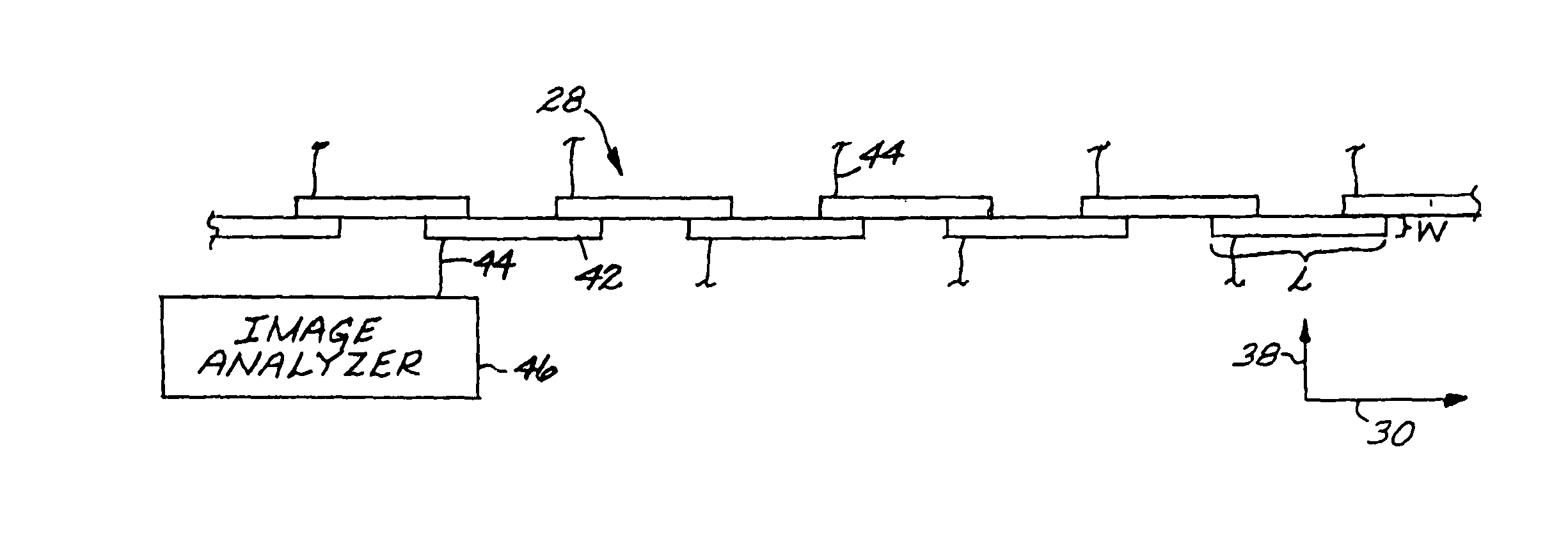 Imaging sensor system with staggered arrangement of imaging detector subelements, and method for locating a position of a feature in a scene