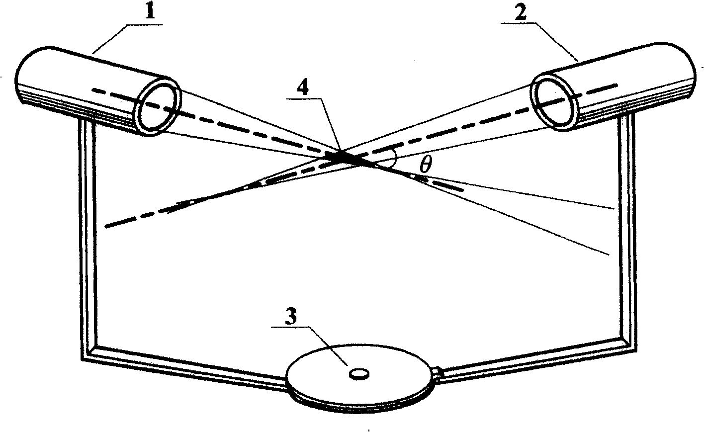 High precision forward multiangle atmosphere scattering measuring method