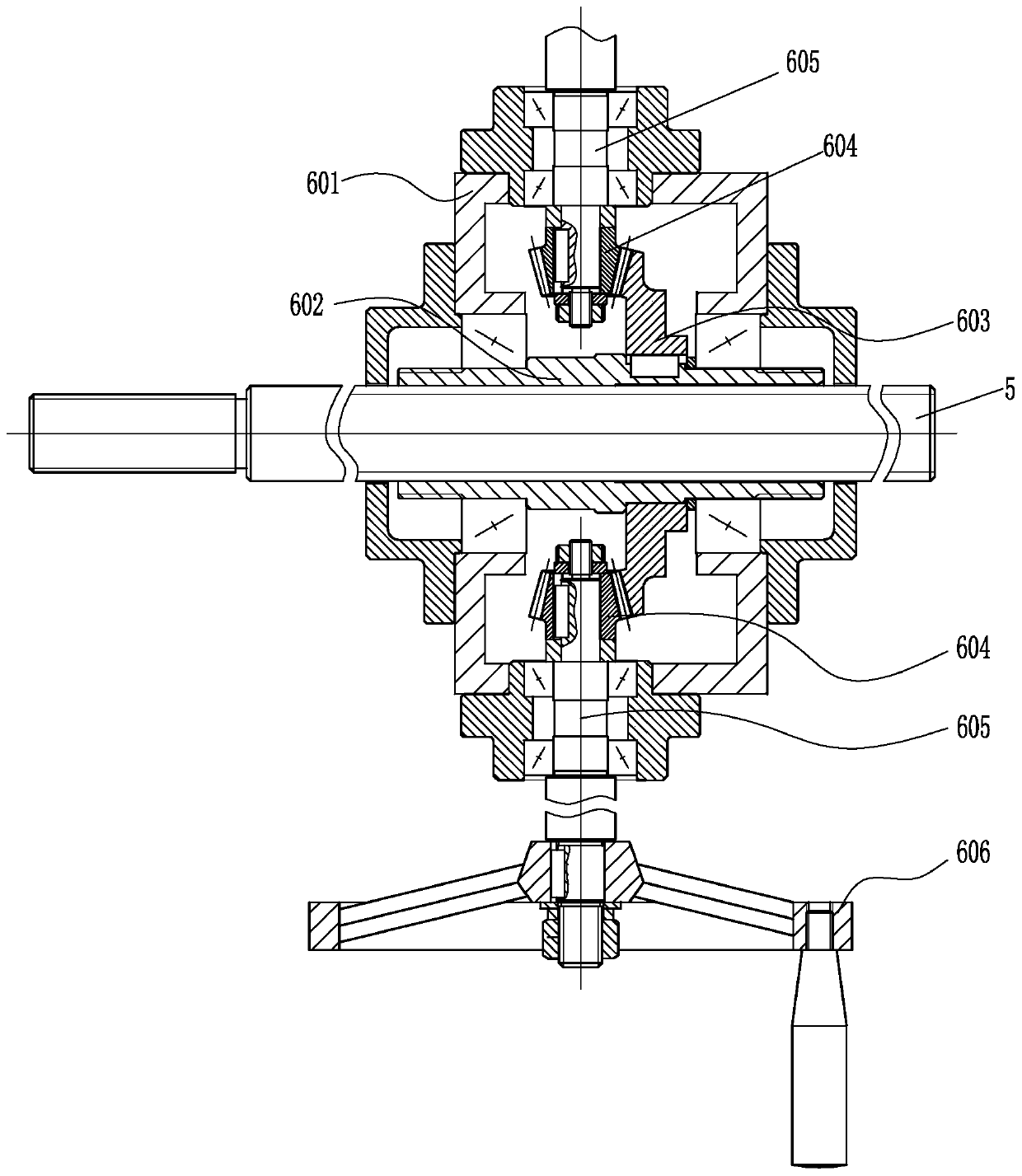 Self-locking type amplifying lifting mechanism