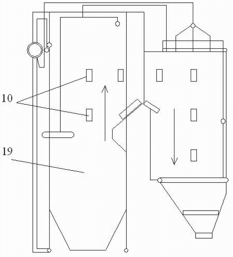 Monitoring system and monitoring method for boiler furnace flue gas velocity based on acoustics