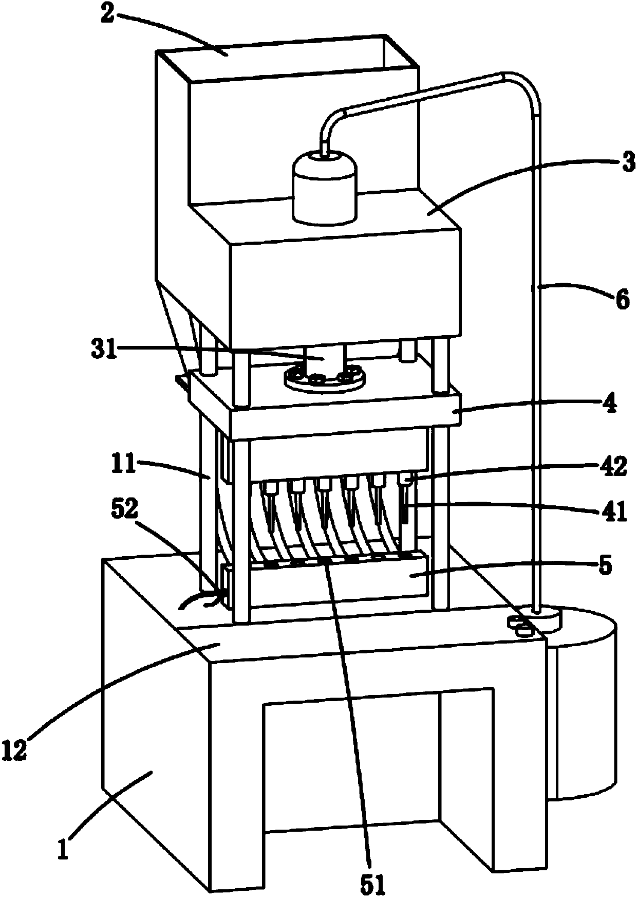 Isostatic-pressing dry-powder molding device