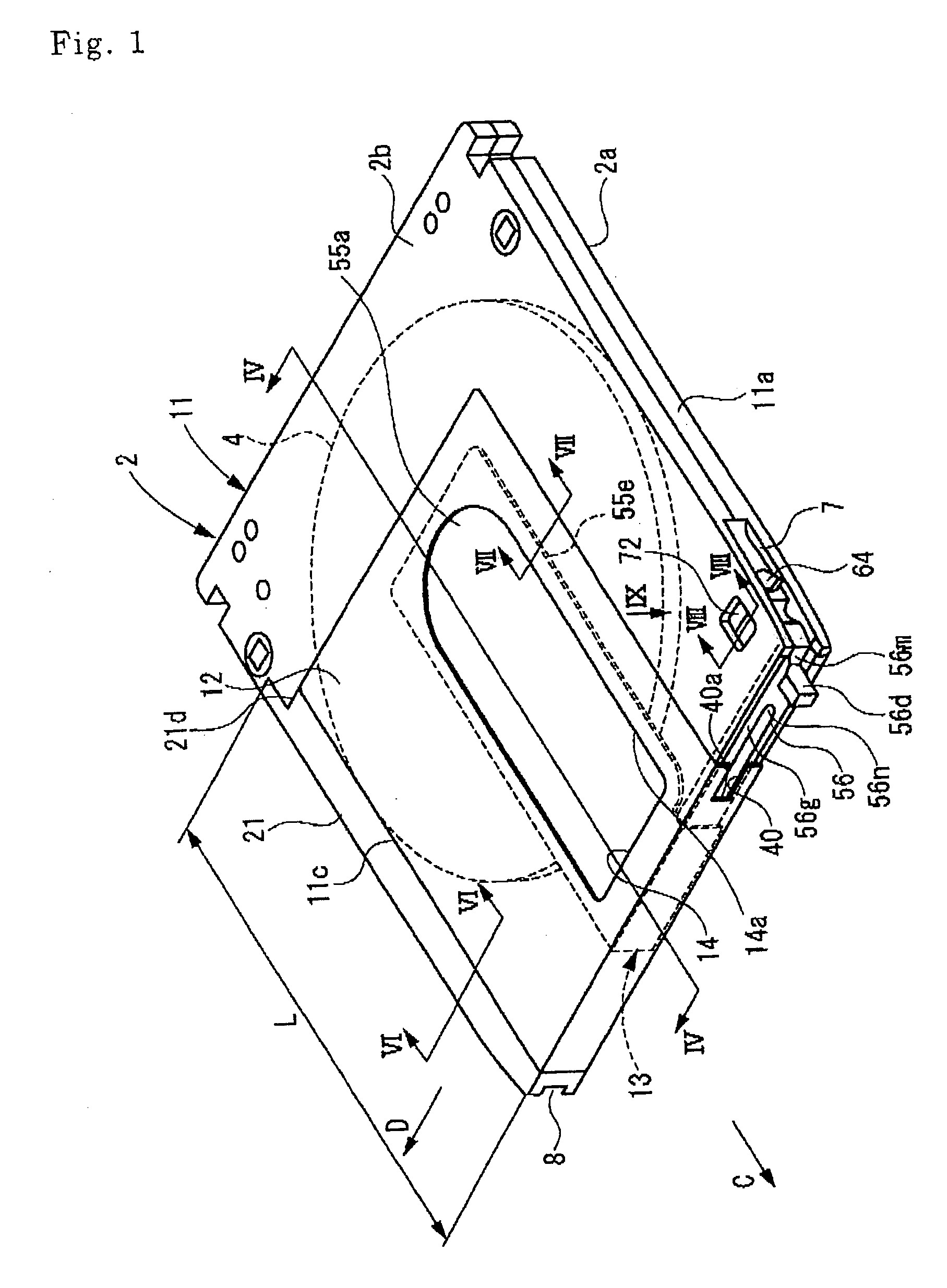 Cartridge for a photosensitive recording medium