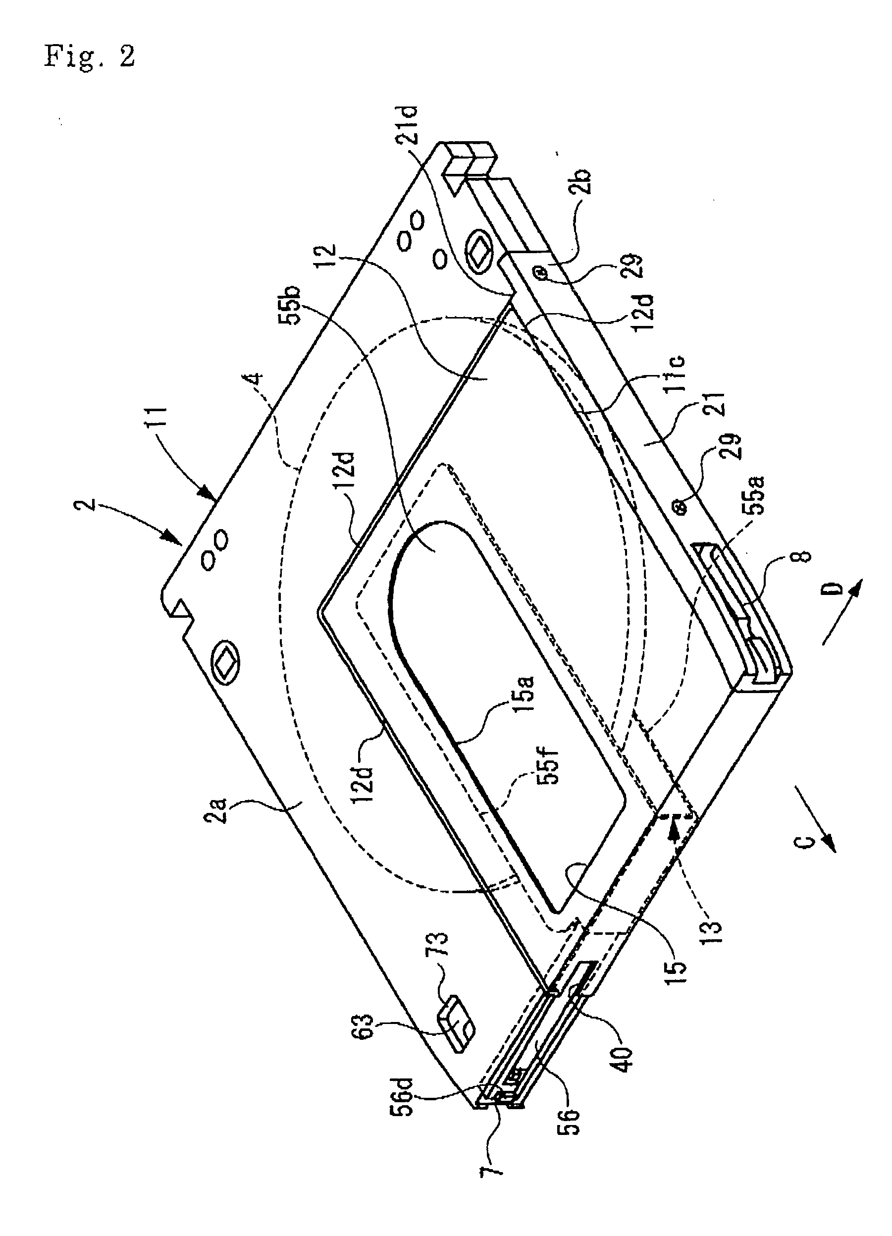 Cartridge for a photosensitive recording medium