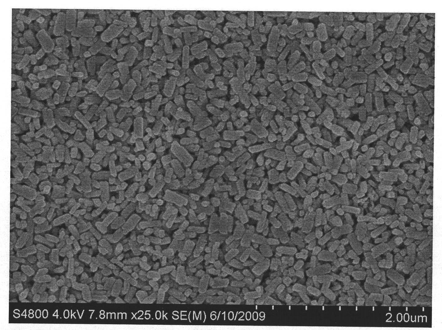 Preparation method of monodisperse lithium iron phosphate nanometer material and lithium-ion secondary battery