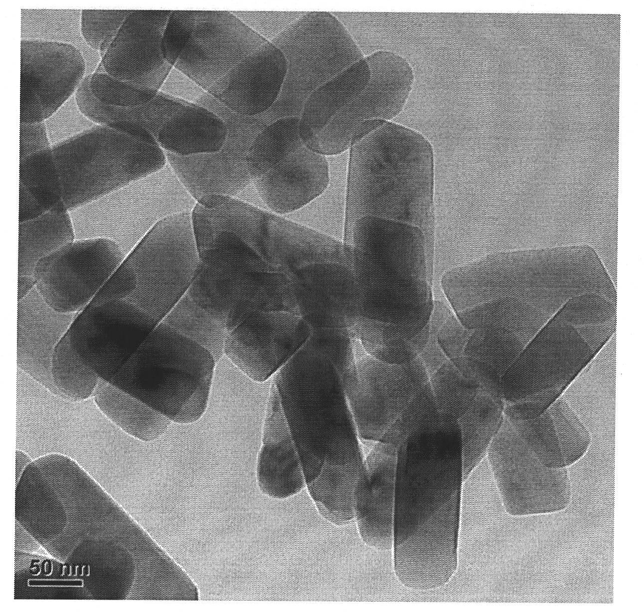 Preparation method of monodisperse lithium iron phosphate nanometer material and lithium-ion secondary battery