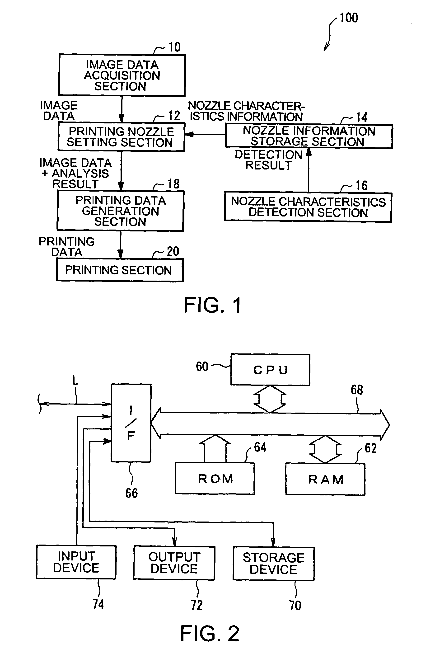 Printing device, printing device control, program and method, and printing data generation device, program and method