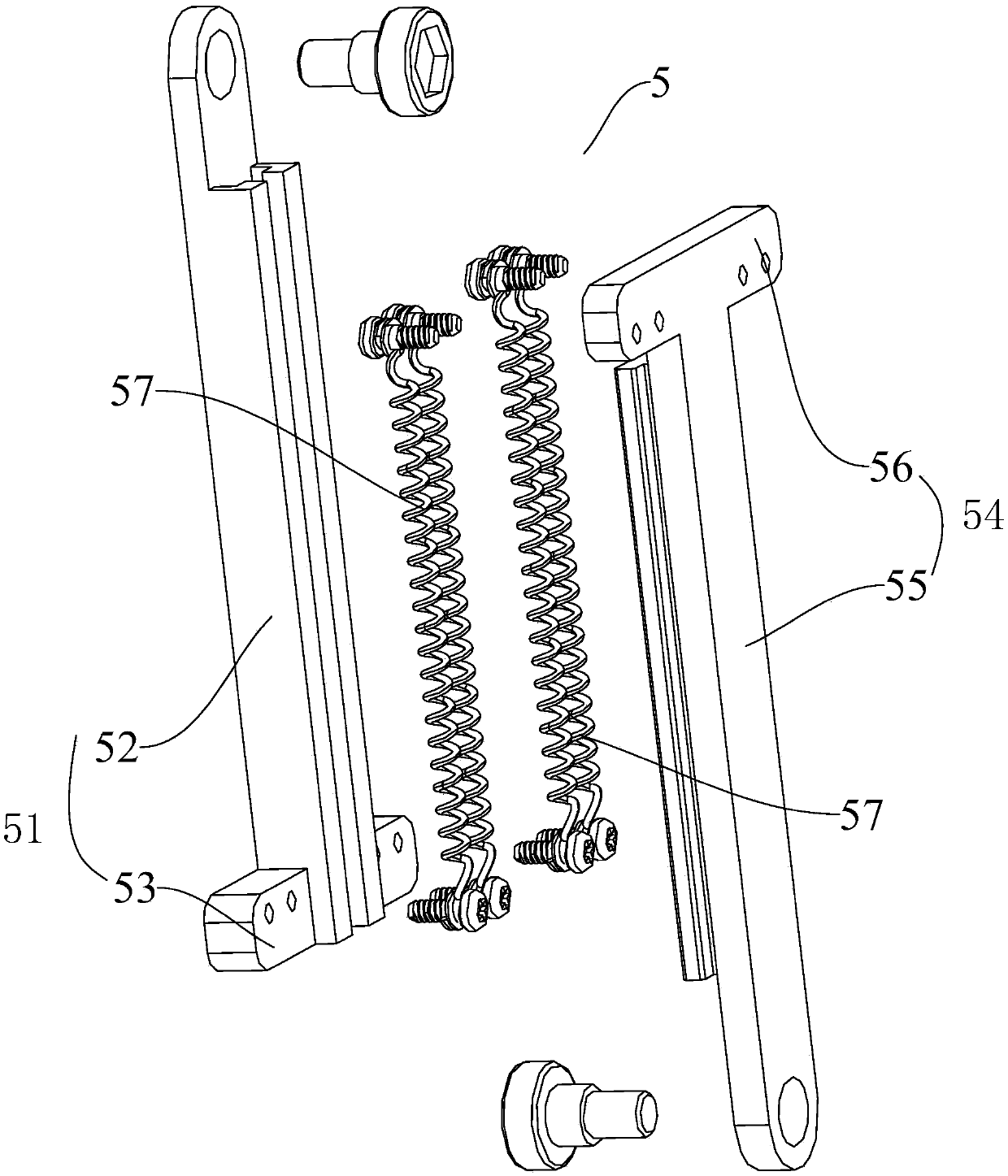 Execution mechanism used for adjusting display terminal and vehicle