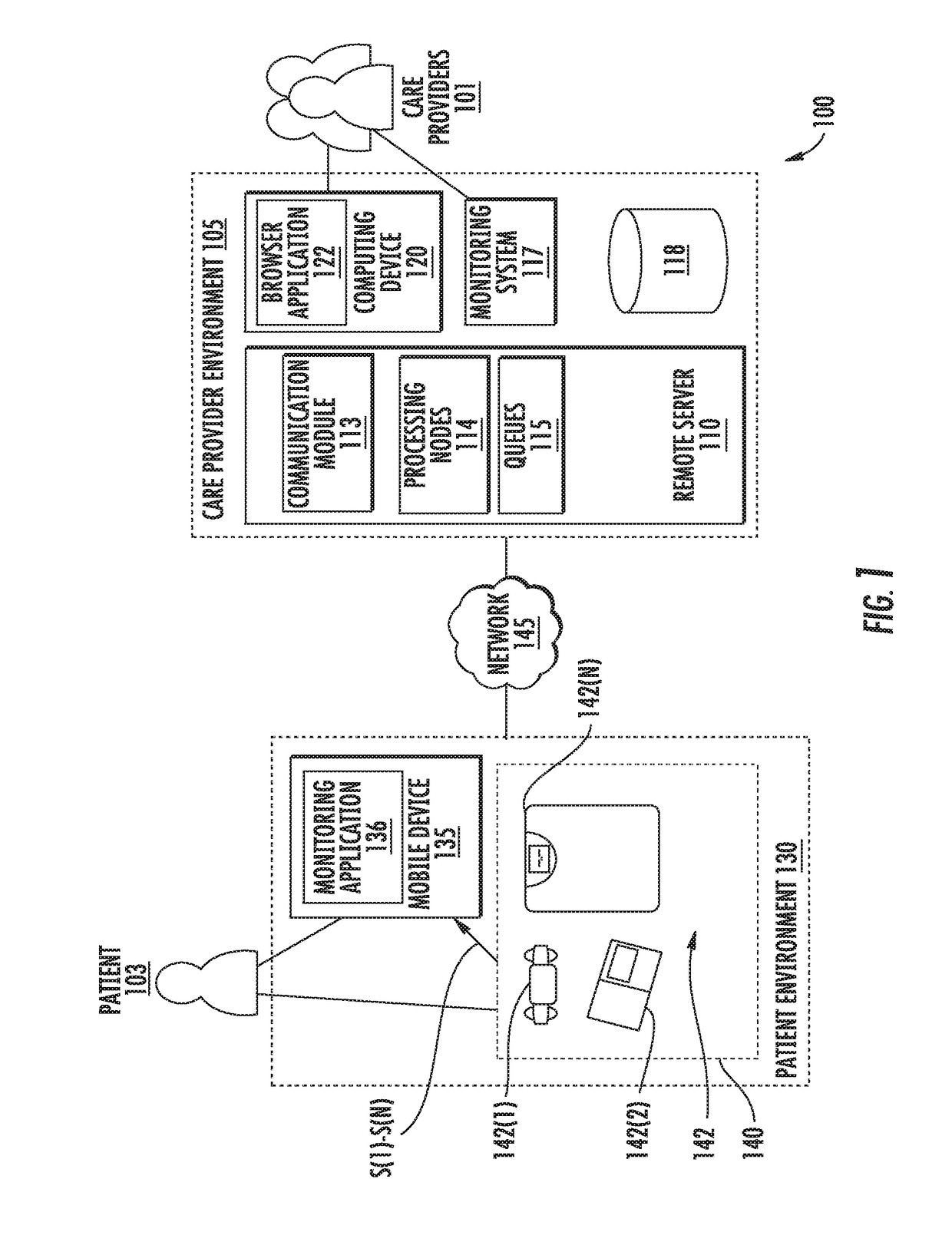 Patient care systems employing control devices to identify and configure sensor devices for patients