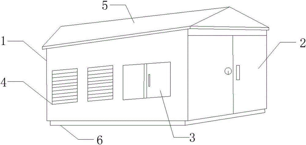 Single box type safe and energy-saving transformer