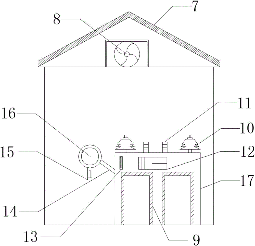 Single box type safe and energy-saving transformer