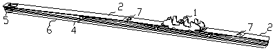 Connecting structure and wiper device using it