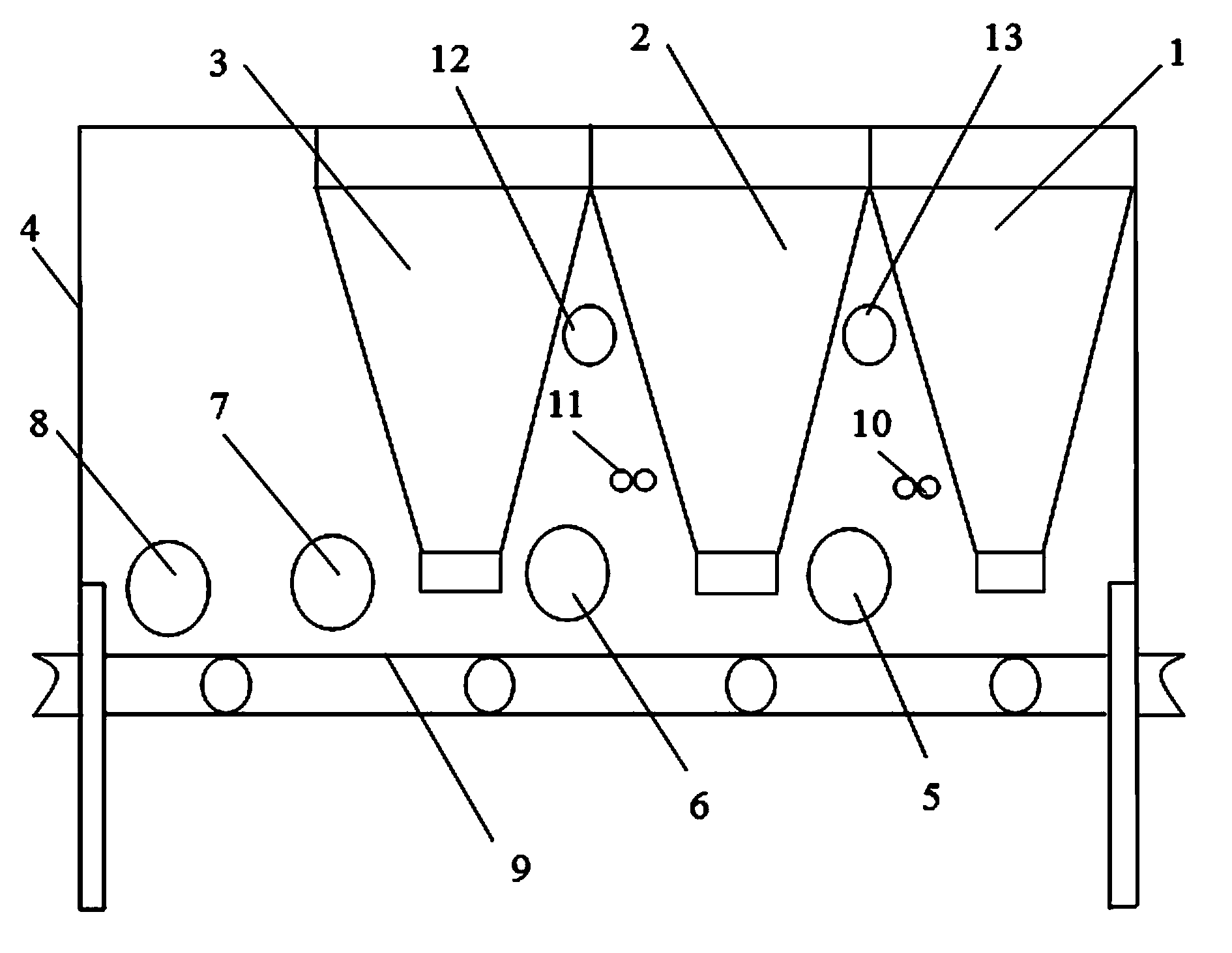 Plate putting machine for fireproof plate production line