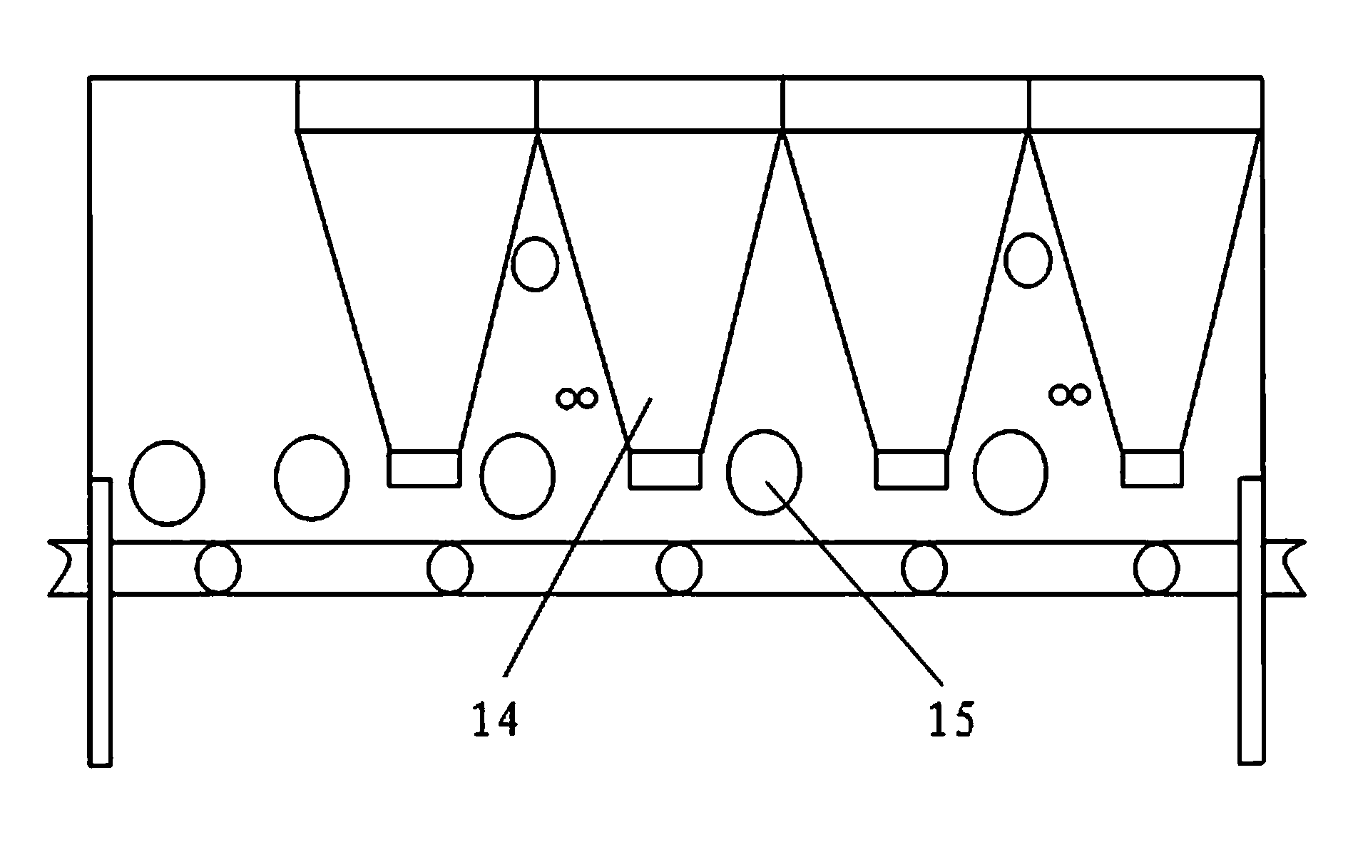 Plate putting machine for fireproof plate production line