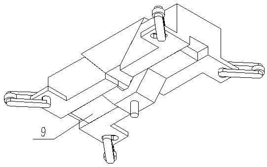 A welding expansion device for rectangular tube group