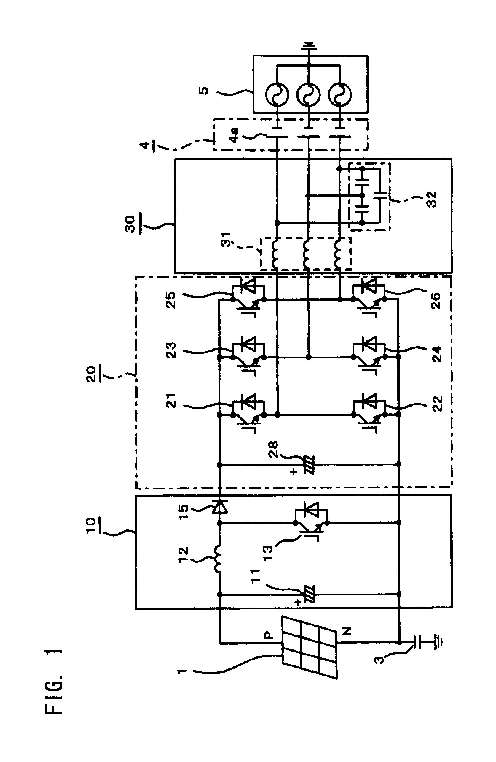 Power conditioner for photovoltaic power generation