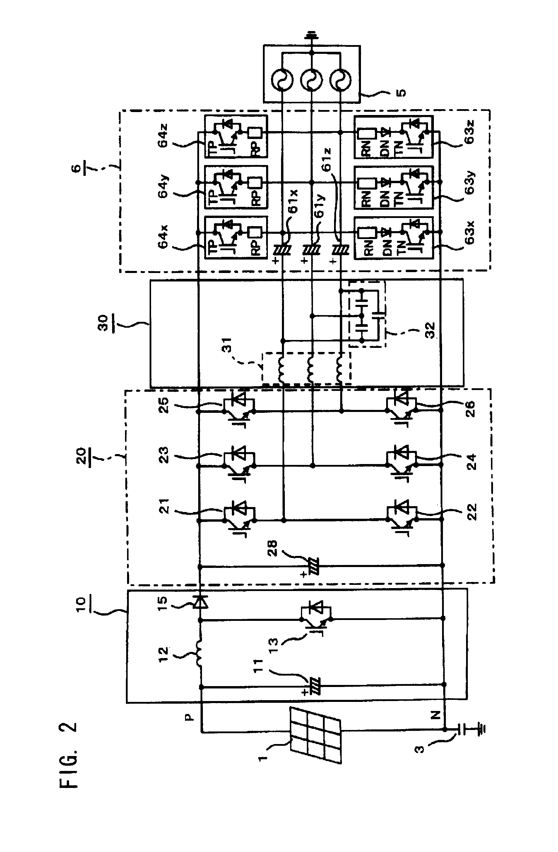 Power conditioner for photovoltaic power generation