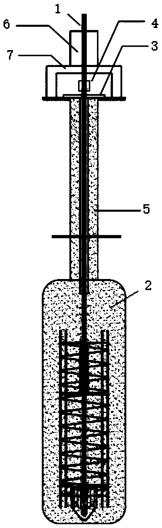 Construction method of expanded-head prestressed concrete anchor rod