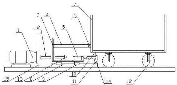 Guide trolley of low-rolling-resistance tire cord tearing machine