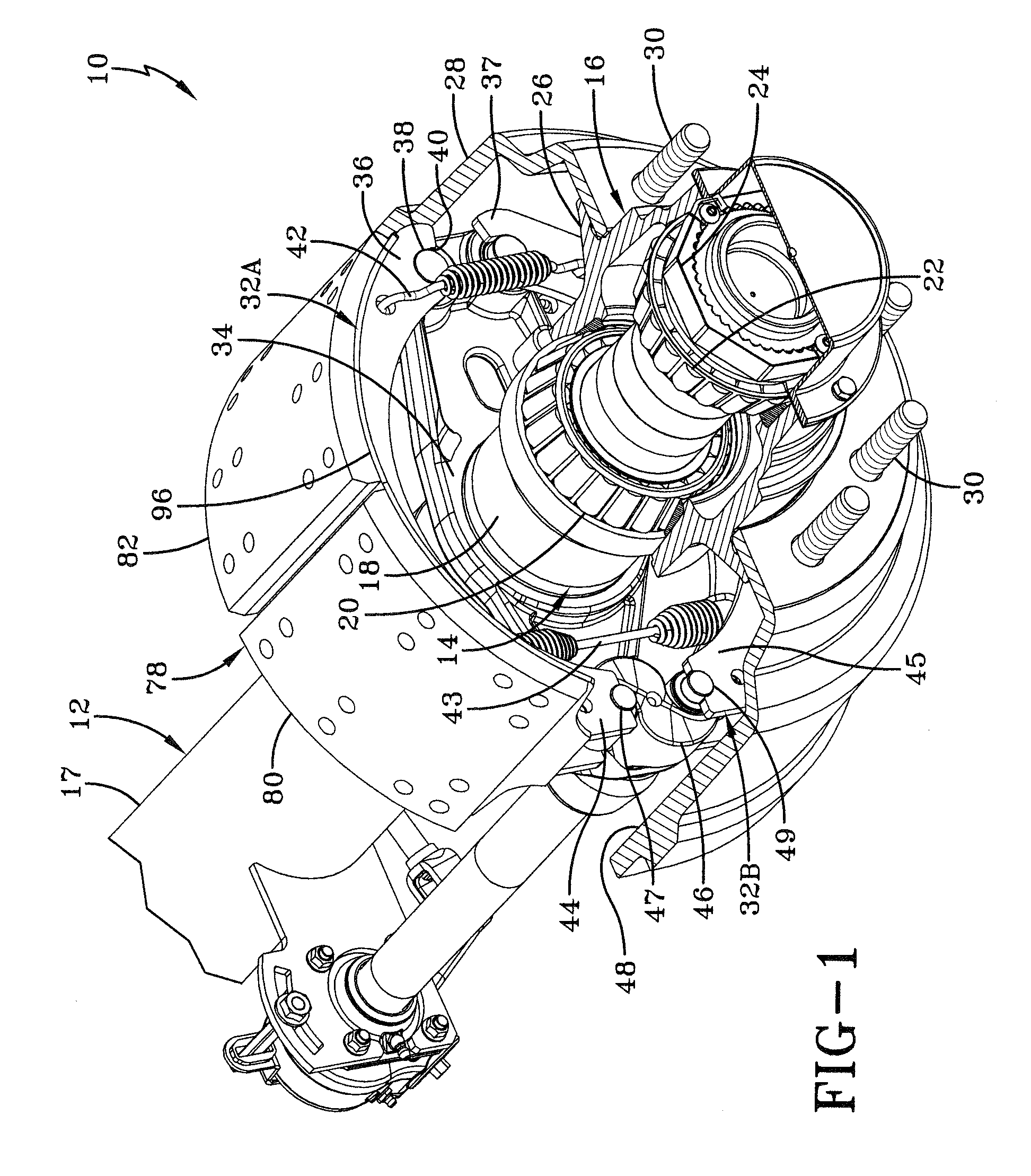 Heavy-duty vehicle brake assembly with sealing interface