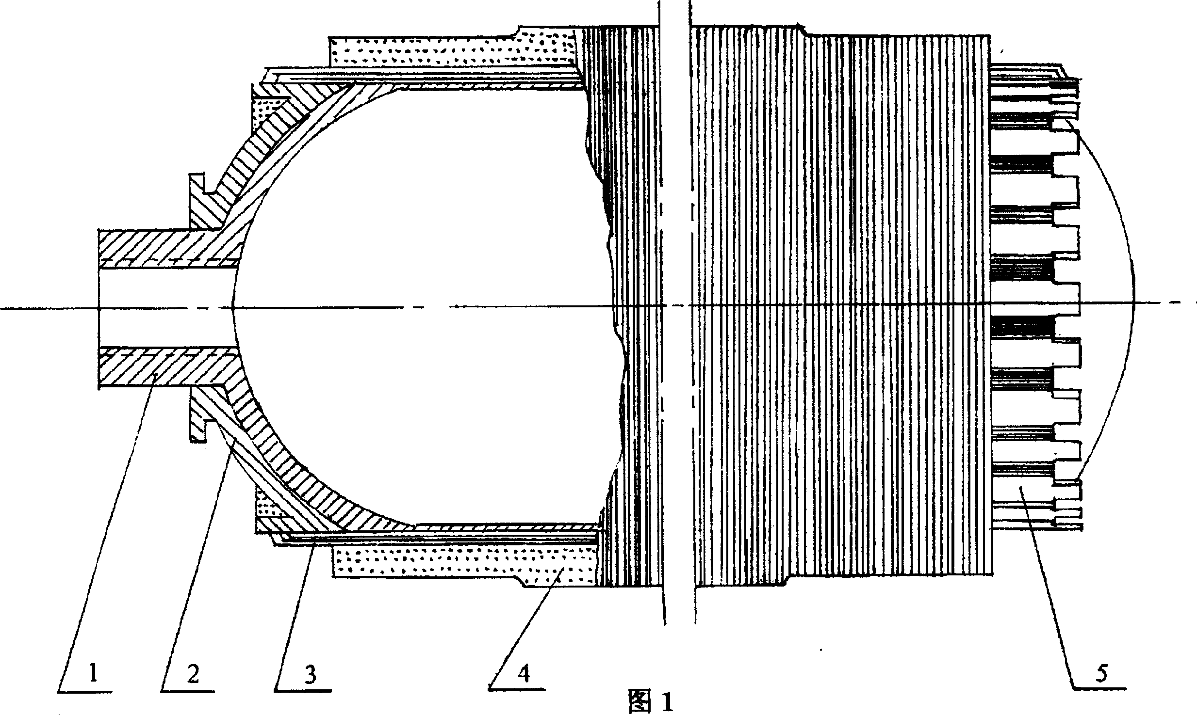 Orthogonal wound composite high pressure gas cylinder