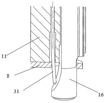 Pump body structure of internal gear pump and assembly process thereof