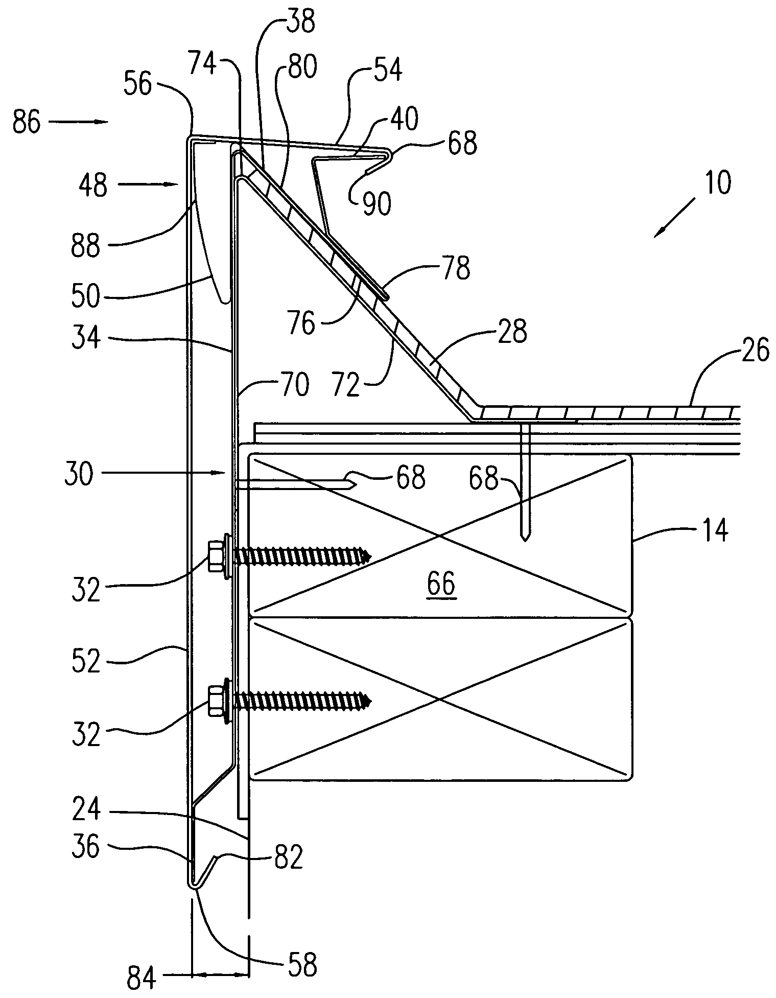 Roof edging system