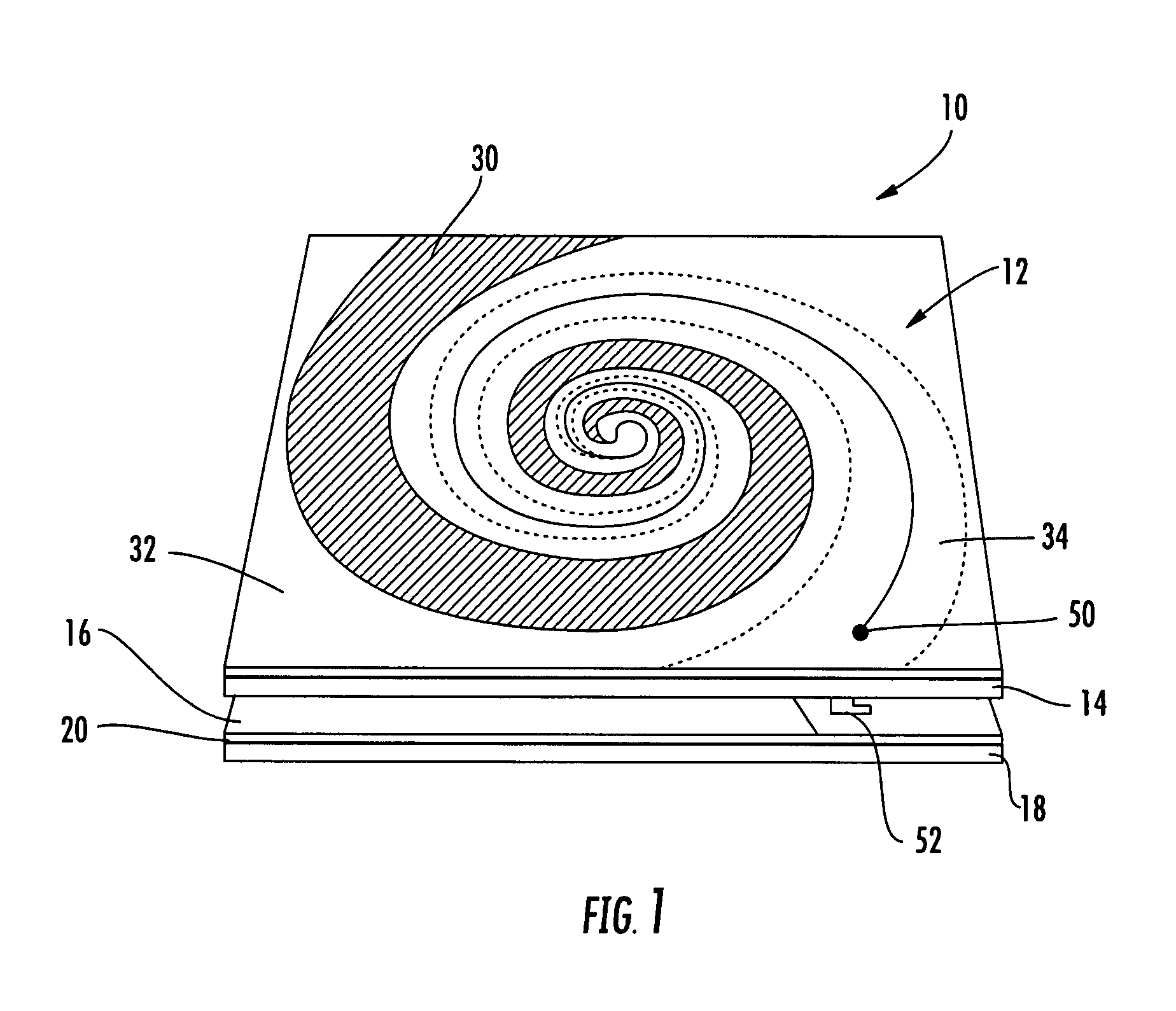 Hybrid antenna including spiral antenna and periodic array, and associated methods