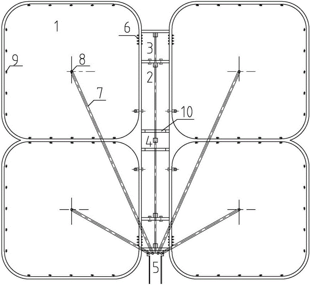 Industrial prawn culture system based on gas stripping circulation and industrial prawn culture method based on gas stripping circulation