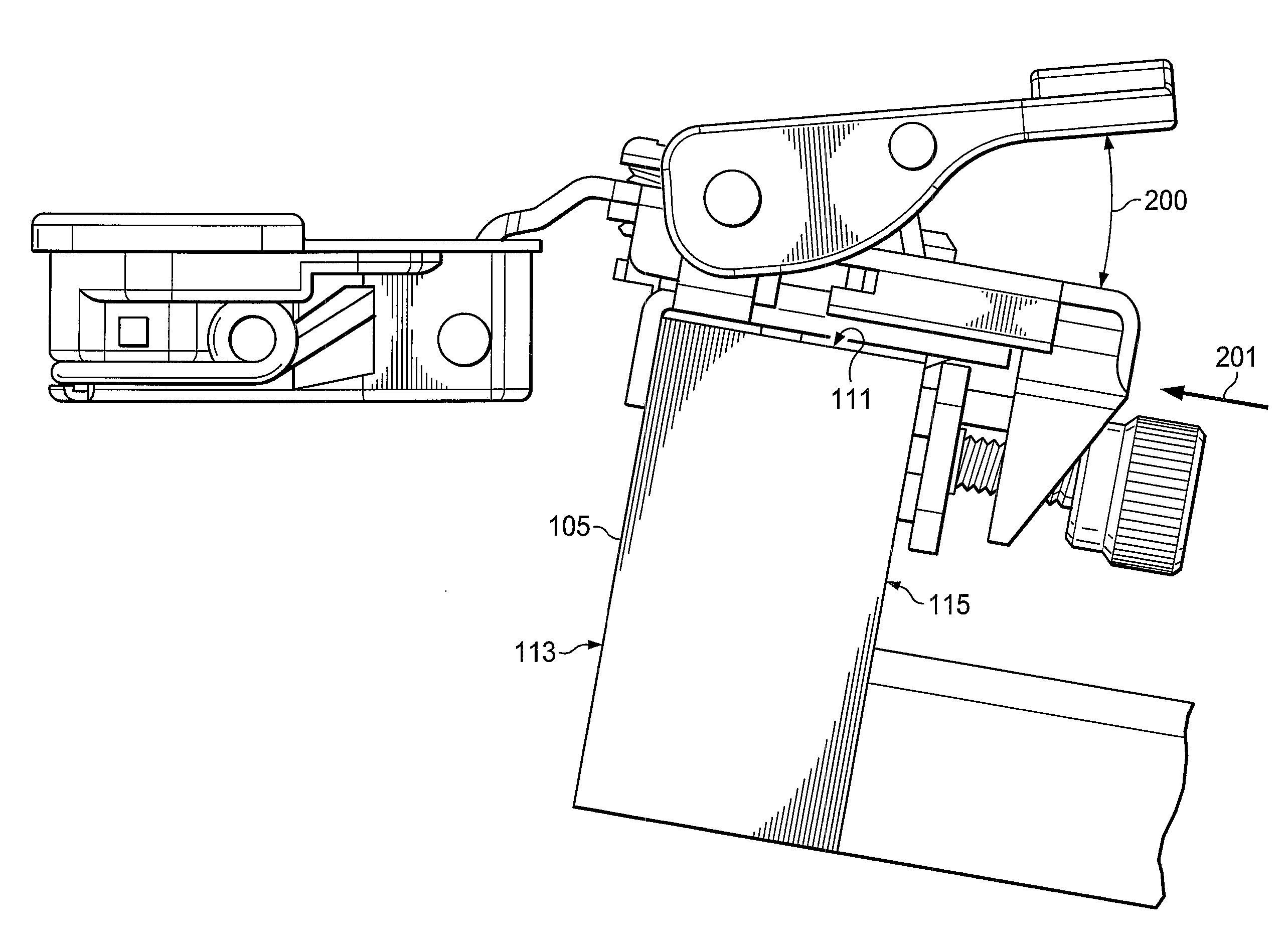 Removable compact hinge and method of use