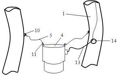 Test device used for ultrasonic field shear force measurement