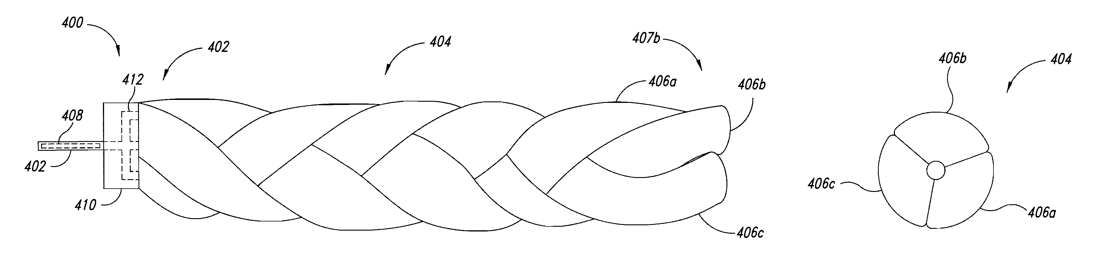 In vivo inflatable structures, for example to expand stents