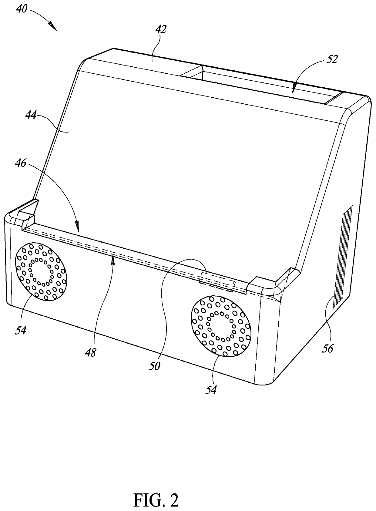 Ultrasound system with docking station and dockable ultrasound probe