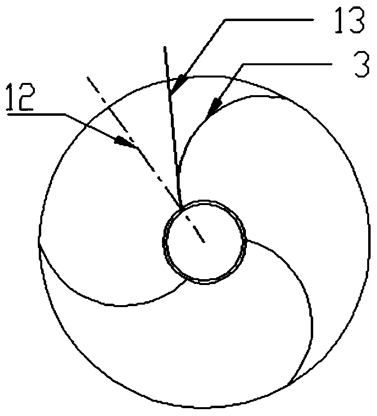 A centrifugal pump impeller and LNG submersible pump comprising the centrifugal pump impeller