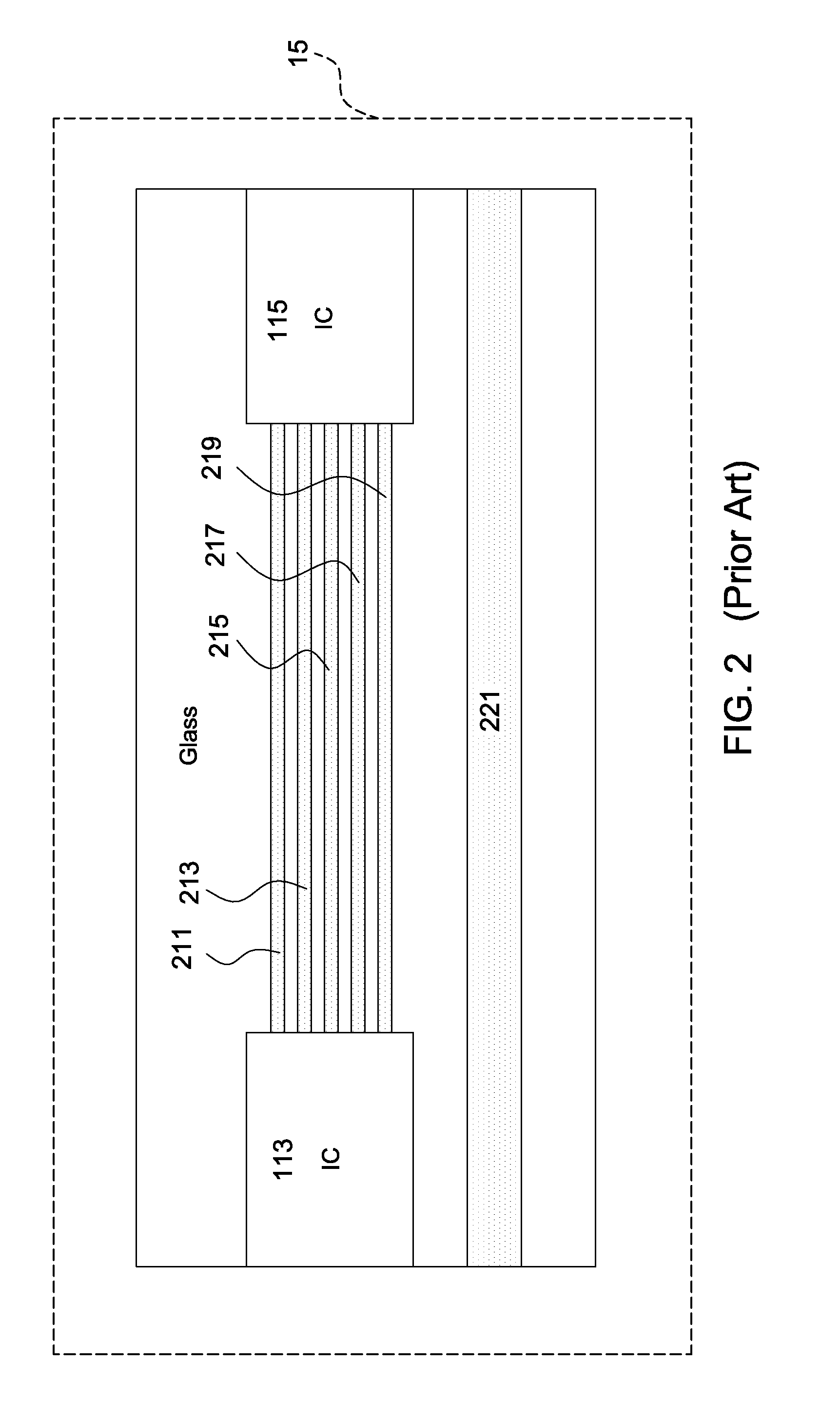 Chip-on-glass panel device