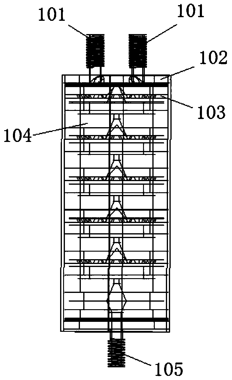 Device and method for preparing alicyclic amine through continuous hydrogenation reduction of aromatic amine