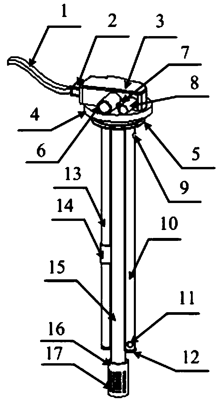 Telescopic oil level sensor device