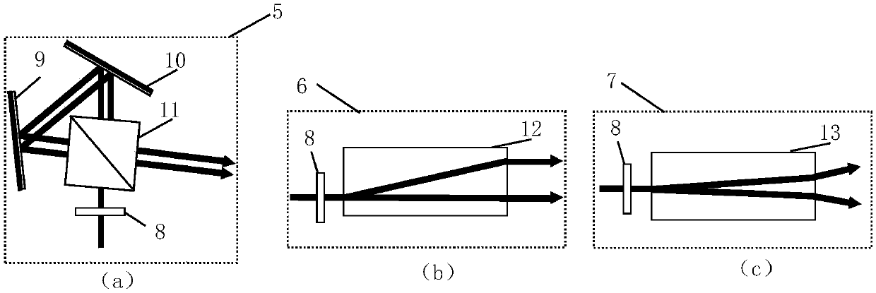 Method for efficiently measuring polarization state and phase of arbitrary beam at same time and optical path