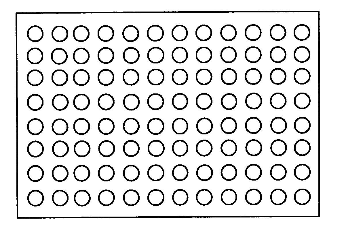 Pattern adhesive sealing films and mats for multi-well plates