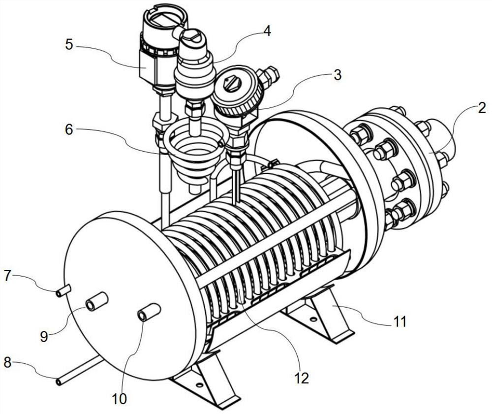 Low temperature electrical heating heat exchange device